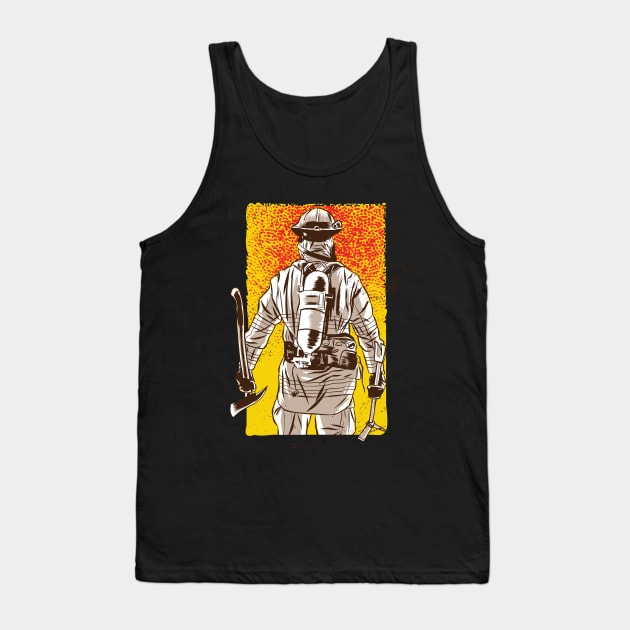 Firefighter Tank Top by LR_Collections